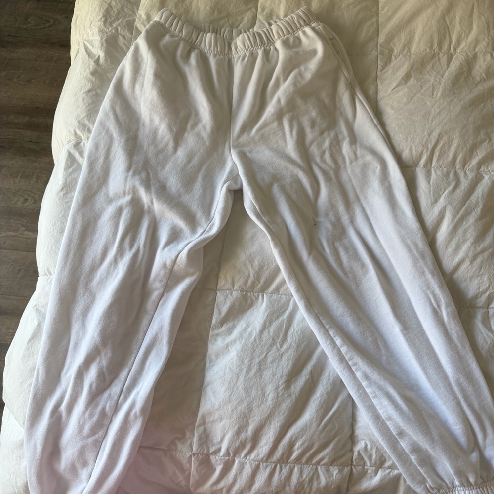 Garage Kids Classic White Sweatpants